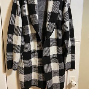 LANE BRYANT Buffalo Check Coatigan *Brand New Condition*